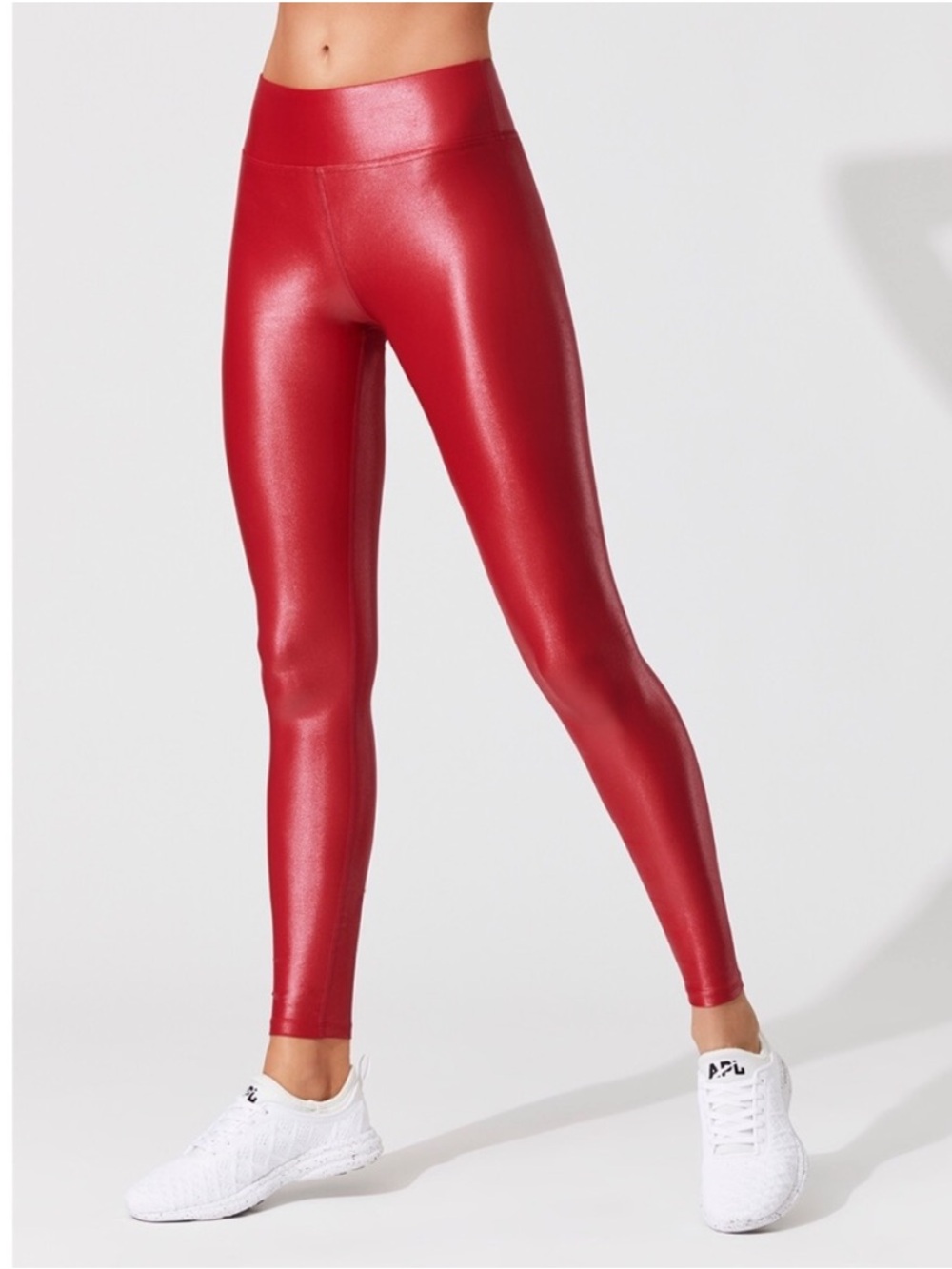 Carbon38 Shine High Rise Takara Legging in Carbon Red Sz S